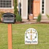 Big Dot of Happiness Religious Easter - Outdoor Lawn Sign - Christian Holiday Party Yard Sign - 1 Piece - 2 of 4