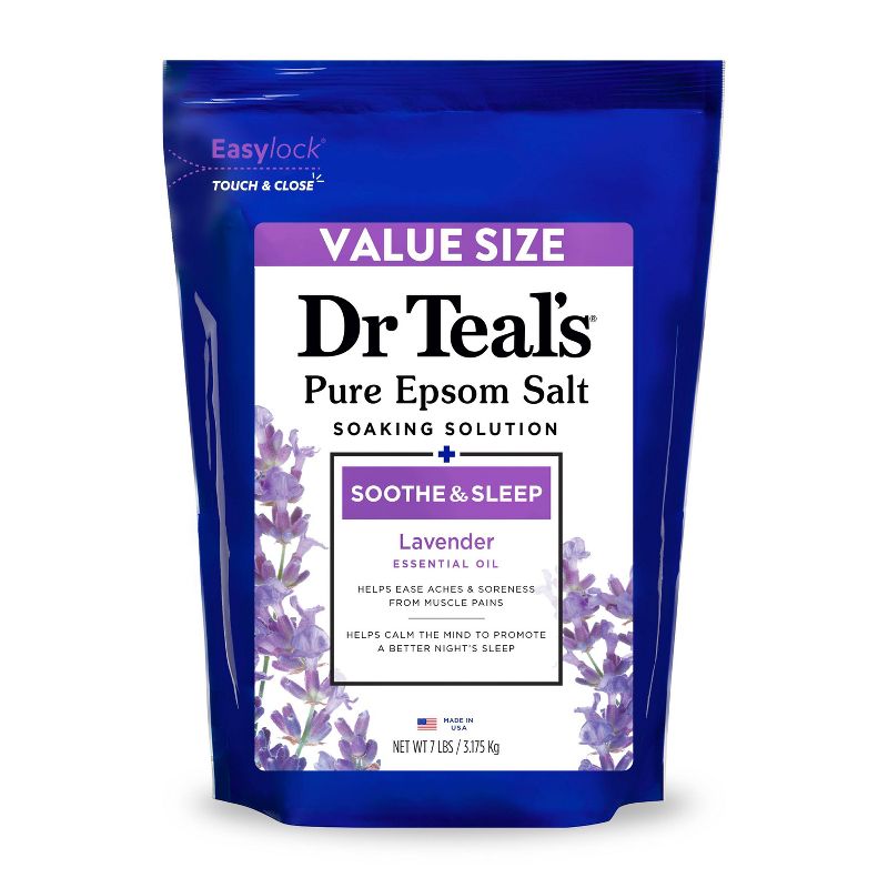Dr Teal's Soothe & Sleep Lavender Pure Epsom Bath Salt, 1 of 11