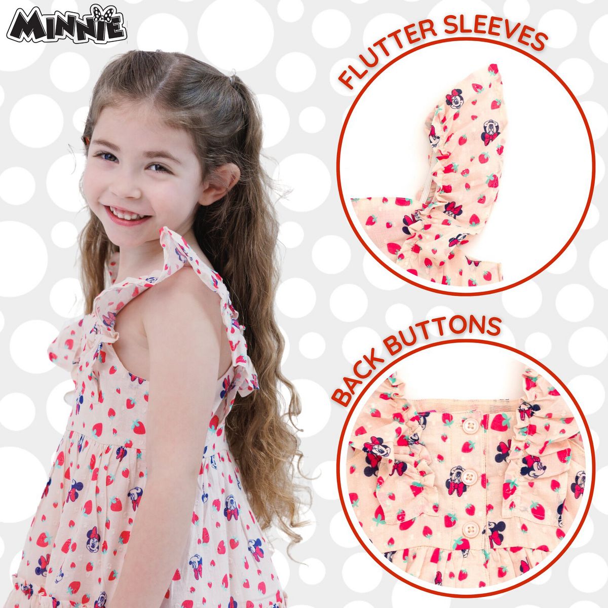 Disney Girls' Sleeveless Flare Dress Little Kid to Big Kid - thumbnail 4