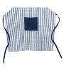Kitchen Apron – Polyester Blue and White Stripes – 50" Height for Cooking By Melrose - 3 of 3