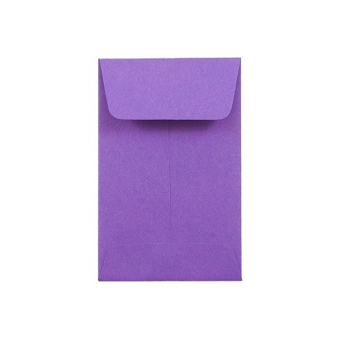 JAM Paper #1 Coin Business Colored Envelopes 2.25 x 3.5 Violet Purple Recycled Bulk 1000/Carton - image 1 of 4