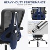 Ergonomic Office Chair,Swivel Task Chair with Adjustable Lumbar Support,Home Office Chair with Footrest,Mesh High Back Gaming Chair - 3 of 4