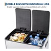 GAOMON Dual Trash & Recycle Bin, 16 Gal (2x30L)Kitchen Garbage Can,Odor-Resistant with Lid,Inner Bucket & Quiet Step Pedal - 2 of 4