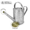 Jameson 1 Gallon Galvanized Watering Can with Handle, Sprinkler Mouth, and Long Elevated Spout for Patio, Lawn, and Garden Use, Gray - 4 of 4