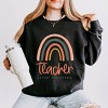 Simply Sage Market Teacher Livin' The Dream Rainbow Lightweight Garment Dyed Sweatshirt - 2 of 4