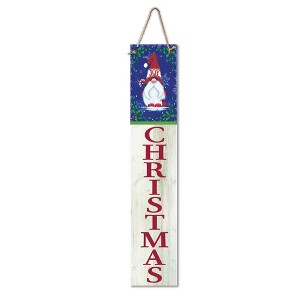 Courtside Market Gnome Joy Christmas 7x40 Hanging Artboard with Twine - 1 of 2