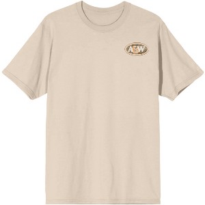 A&W Root Beer Vintage Logo Art Crew Neck Short Sleeve Natural Women's T-shirt - 1 of 4