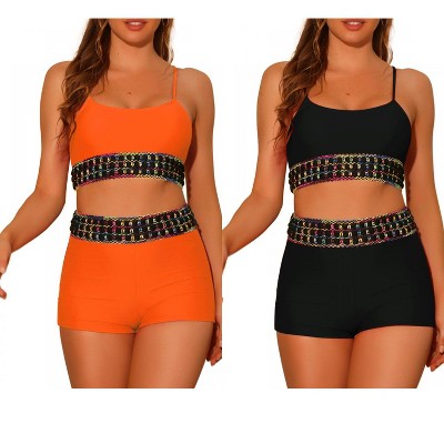 black, orange