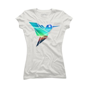 Junior's Design By Humans Nature Sparrow By clingcling T-Shirt - 1 of 3