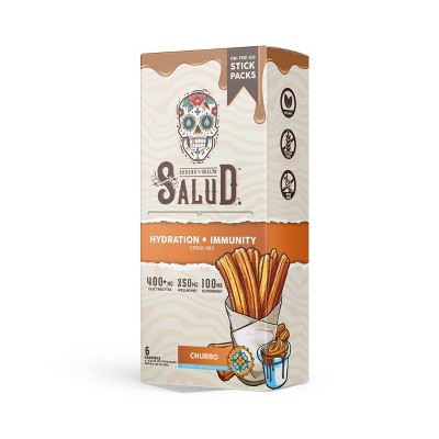 Salud Hydration + Immunity Churro Electrolyte Drink Mix - 6pk/0.21oz Packet Sticks
