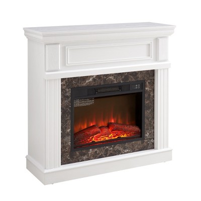 NicBex 41.34"W Electric Fireplace with Adjustable Flame Wall Mount Fireplace Electric with Remote Control,Suitable for Living Room,