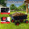 800 Lbs Poly Dump Garden Cart with 10in Tires, Heavy Duty Wheelbarrow with Rotating Handle and Pneumatic Tires,Utility Cart,for Yard,Garden and Lawn - 3 of 4