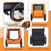 Kumasinova Bicycle Carrier,Cart with Easy Folding Frame,Quick Release Wheel,Non-Slip Floor,Internal Leash,Bike Trailer for Small and Medium Pet - 4 of 4