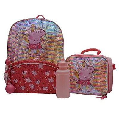 Peppa Pig Girls Toddler 4 Piece Backpack Set