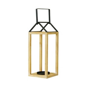 VIP Wood 15 in. Brown Open Air Lantern - 1 of 4