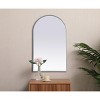Elegant Lighting Metal Frame Arch Mirror 24x40 Inch in Silver - 4 of 4