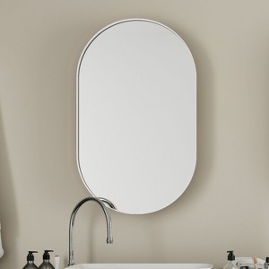 NicBex Recessed Medicine Cabinet with Mirror,Bathroom Wall Cabinet with Adjustable Shelves,Wall Mounted Cabinet for Bathroom,Bedroom - 1 of 4