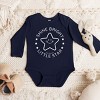 The Juniper Shop Mini Smiley Shine Bright Little Star Long Sleeve Bodysuit - NB - Navy - 3 of 4