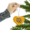 Marquette University Secondary Logo Heart Love Wood Christmas Tree Holiday Ornament - 3 of 3