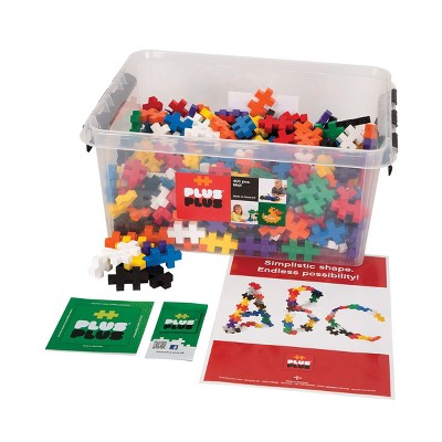 Plus-Plus BIG 400 Piece Set in Tub - Toddler Building STEM Toy - Basic Color Mix
