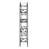 vidaXL Garden Arch Black 45.7"x17.7"x94.5" Steel - 4 of 4
