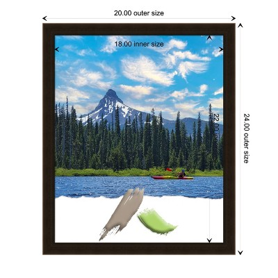 Espresso Brown Satin Finish Wood Wall Picture Frame