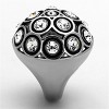 Slickblue Clear Crystal Polished Stainless Steel Ring, No Plating, Rhinestone Jewelry for Women, Size 5-10 - 4 of 4