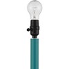 360 Lighting Mid Century Modern Table Lamps 24" High Set of 2 Aqua Metal White Drum Shade Living Room Bedroom House Bedside Nightstand Home - 4 of 4