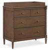 Delta Children Saint 4 Drawer Dresser with Changing Top and Interlocking Drawers - Greenguard Gold Certified - Teak Brown - 2 of 4