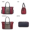 MKF Collection Raven Faux Crocodile-Embossed Women’s Duffle Bag by Mia K - 4 of 4