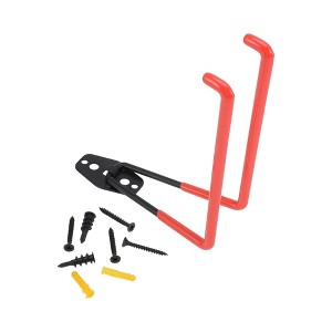 Unique Bargains Garage Storage Hooks with Screws Large Square Base Plate with Hook 6.3"x7.5"x2.8" 1 Pc - 1 of 4