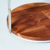 2-Tier Wood & Metal Cake Stand - Hearth & Hand™ with Magnolia - image 3 of 3