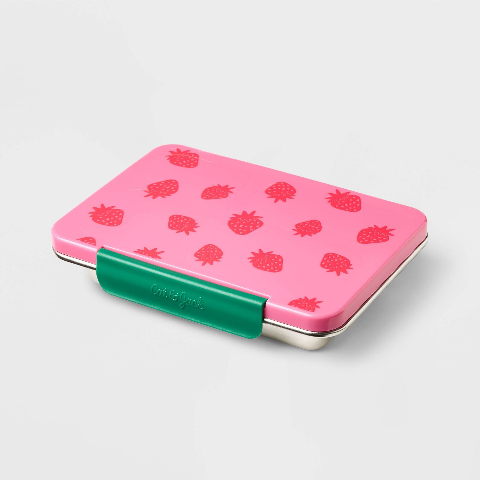Stainless Steel Bento Boxes - Cat & Jack™ Strawberry: BPA-Free, Leakproof, 5+ Years
