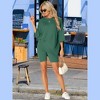 cheibear Women's Knit Loose Fit T-Shirt with Biker Shorts Lounge Sleepwear Pajama Sets - 3 of 4