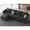 Belffin Chenille Modular Sectional Sofa with Storage L Shaped Couch with Chaise for Living Room - 3 of 4