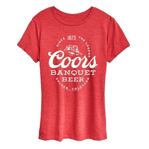Women's - Coors - Banquet Beer Short Sleeve Graphic T-Shirt - 1 of 4