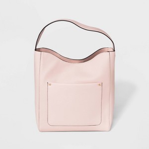 Front Pocket Hobo Handbag - A New Day Blush, Women