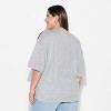 Women's Queens NY Oversized Short Sleeve Graphic T-Shirt - Light Gray - 3 of 3