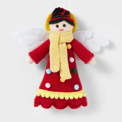 Angel with Red Dress Christmas Tree Ornament - Wondershop™