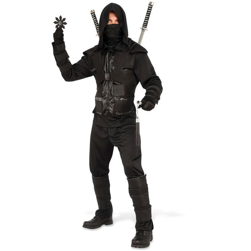 Rubies Dark Ninja Men's Costume, 1 of 3