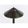 Elegant Lighting Outdoor 12V Cast Brass path light 9 inch Wide x 24 inch High in Dark Bronze - 4 of 4