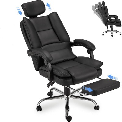 EROMMY Executive Office Chair with Adjustable Headrest,Black