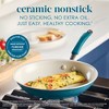 Rachael Ray 10pc Cucina Ceramic Nonstick Cookware Pot and Pan Set Marine Blue - 4 of 4