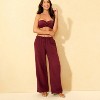 Women's Gauze Swim Cover Up Pants - Shade & Shore™ - 3 of 4