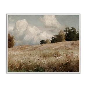 Stupell Industries Classic Cloudy Field Landscape Framed Giclee Art - 1 of 4