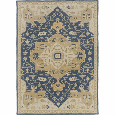 Hauteloom Broomfield 1145 Hand Tufted Blue Wool Rug