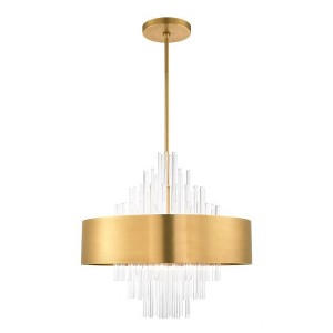Livex Lighting Orenburg 10 - Light Pendant in  Natural Brass - 1 of 4