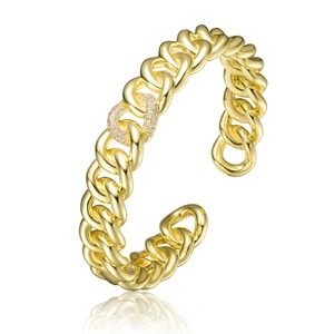 Guili 14K Gold Plated Chain Cuff Bracelet for Women - Stylish, Minimalist Jewelry Accessory Perfect for Everyday Wear, Casual or Special Occasions - 1 of 3