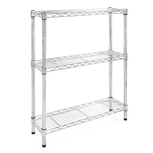 Shelving.com Chrome Wire Shelving with 3 Tier Shelves - - 1 of 3