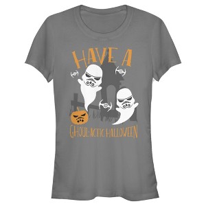 Juniors Womens Star Wars Ghoulactic Halloween Stormtrooper T-Shirt - 1 of 4